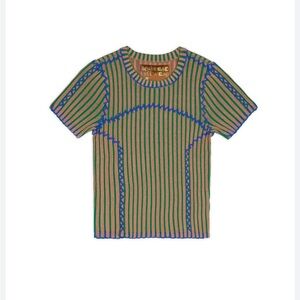 Brain dead MARIEL SPORT KNIT TOP - GREEN